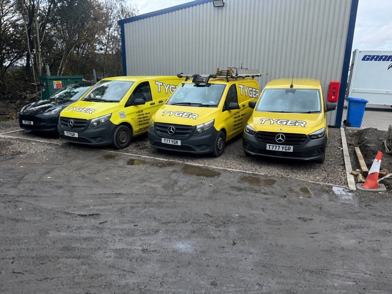 Tyger Security signwritten vans